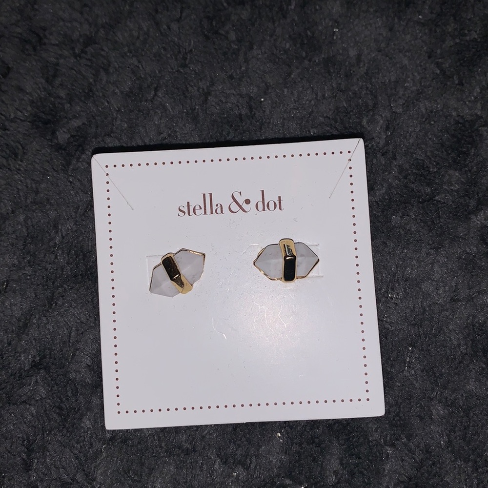 Stella & Dot Rebel stone stud earrings